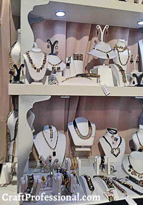 Eight Portable Jewelry Displays