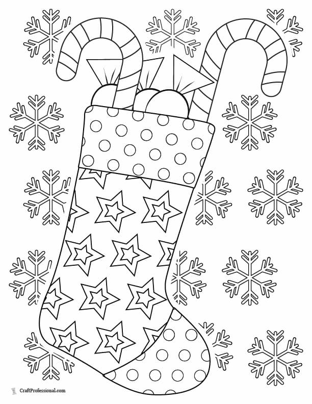 cute christmas candy cane coloring pages