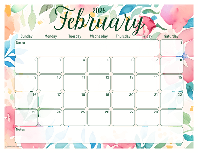 February Calendars for 2025 Download Your Free Printable Calendar Now