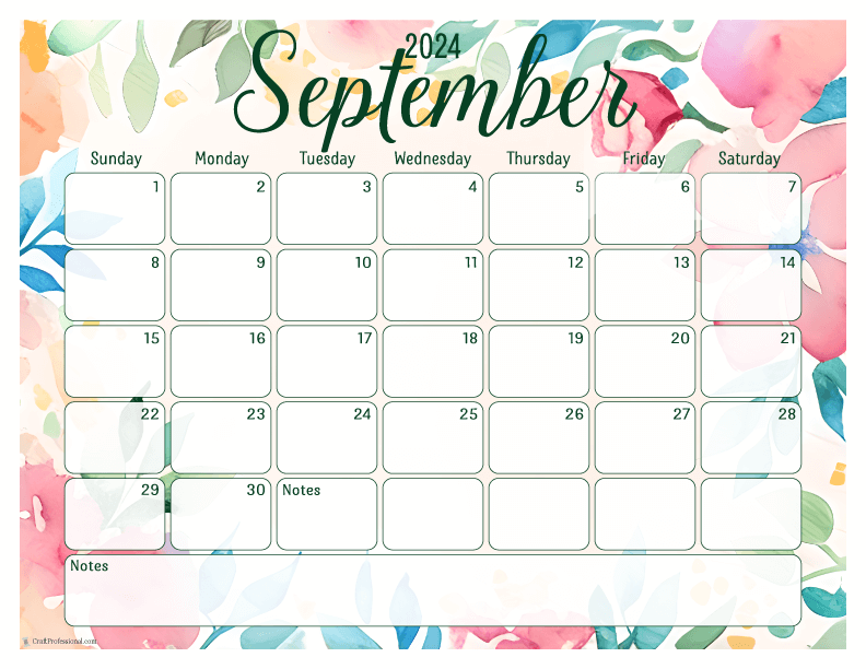 September Calendars - Get Organized With Free Printables for 2024