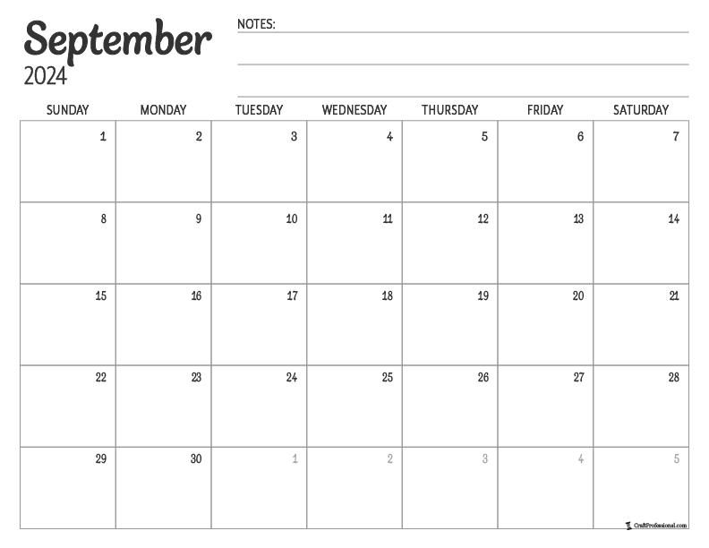 September Calendars Get Organized With Free Printables for 2024