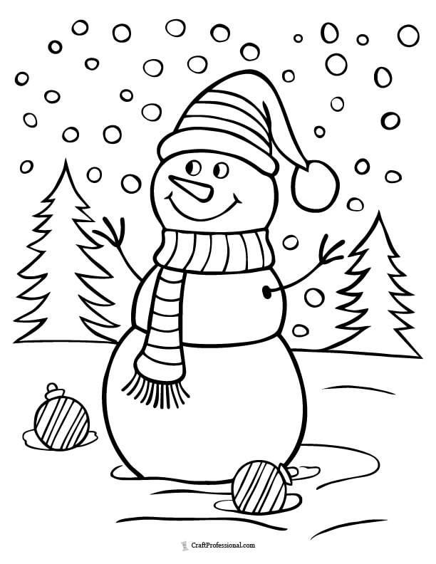 Free Snowman Coloring Pages: Printable Winter Fun for Kids and Adults