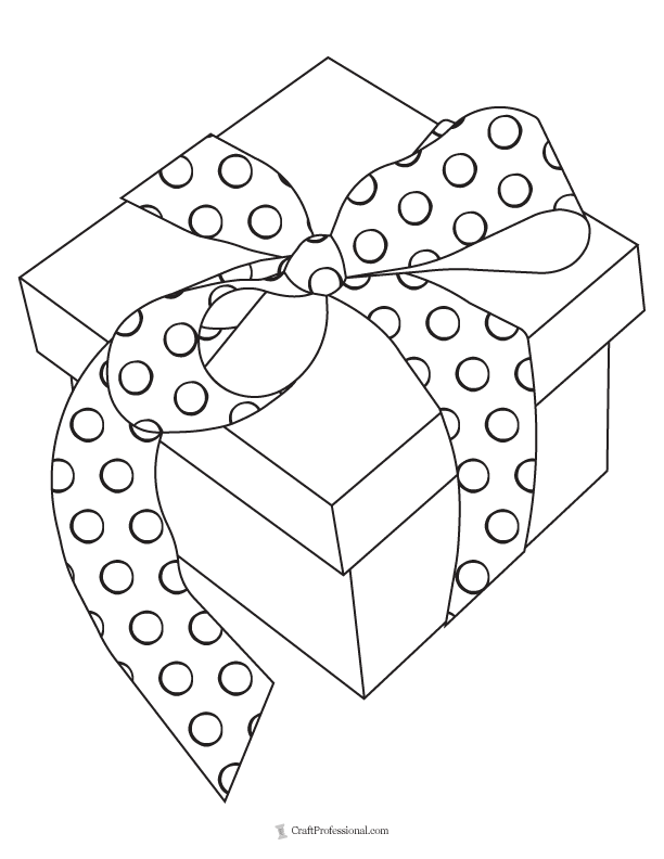Christmas drawing: How to draw a Christmas gift box easy - YouTube
