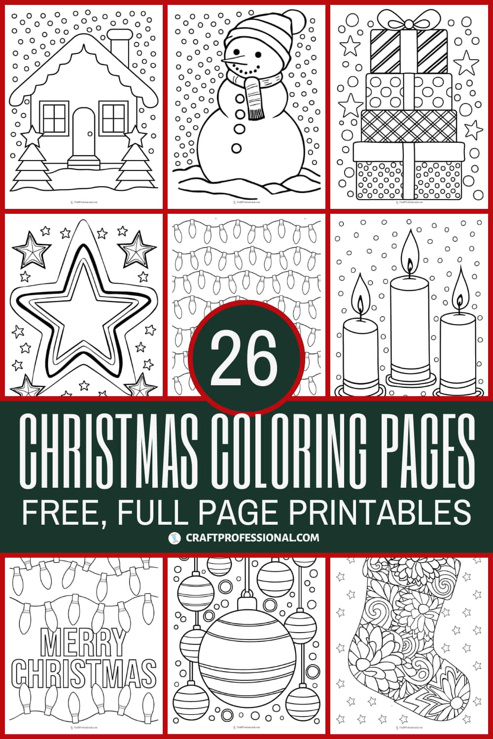 100 Best Christmas Coloring Pages: Holiday Coloring pages for all ages, by  Coloring Corner