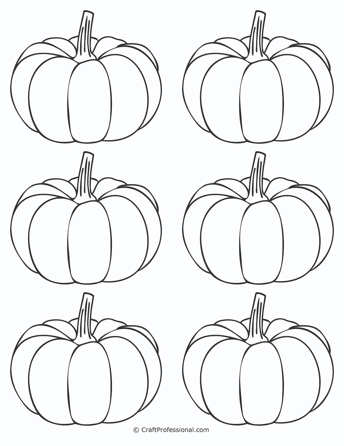 fall pumpkins coloring pages
