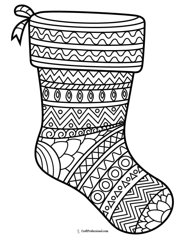 23 Christmas Stocking Coloring Pages Free!